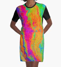 Tie Dye Pride Graphic T-Shirt Dress