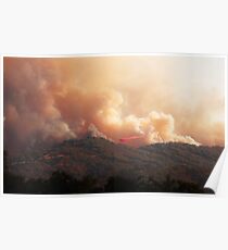 Black Bart Wildfire in der Nähe von Lake Mendocino Kalifornien Poster