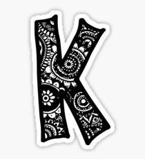 K Doodle Letter Sticker