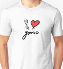 I love GMO Unisex T-Shirt
