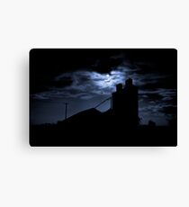 silos at night (ver 2) Canvas Print
