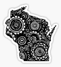 Wisconsin Outline Doodle Sticker