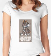 Tyrunt Can't Give Hugs Women's Fitted Scoop T-Shirt