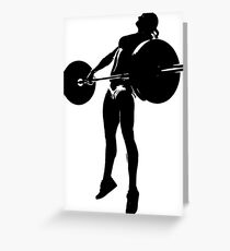 Crossfit - Girl Snatch Greeting Card
