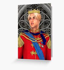Prince in Fairytale Palace Greeting Card