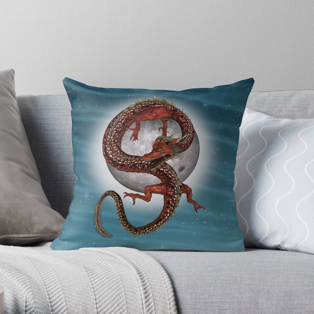 pillowfort dragon throw pillow