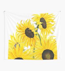 gelbe Sonnenblumen 2017 Wandbehang