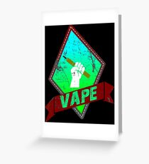 VAPE LOGO BY CHAOS Greeting Card