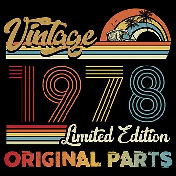 Vintage 1978 Limited Edition Original Parts