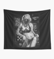 Tattooed Marilyn Monroe thug life 2 Wall Tapestry