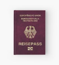 German Passport Vintage Hardcover Journal