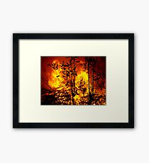 Bush Fire.... Framed Print