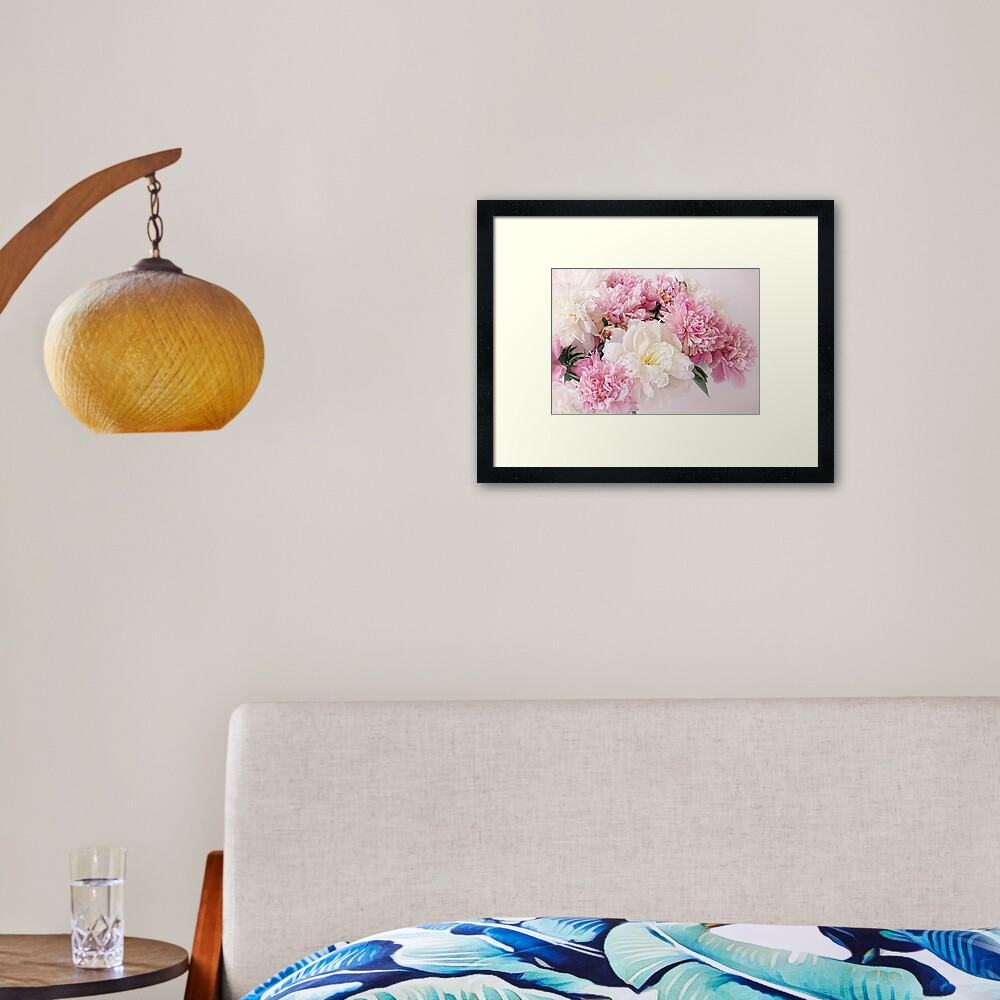 Peonies Framed Art Print