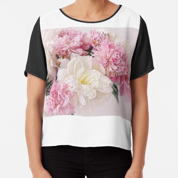 Peonies Chiffon Top