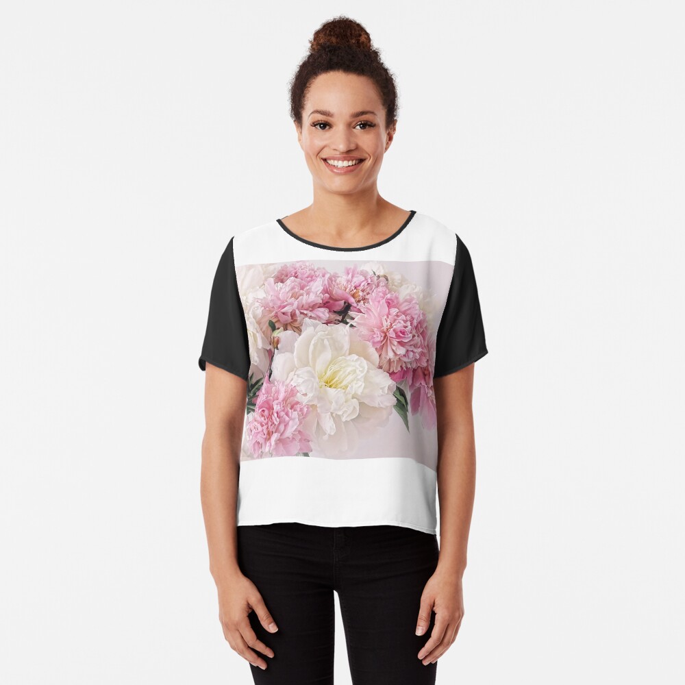 Peonies Chiffon Top