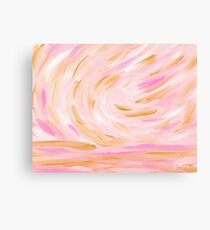 Pink Gold Seascape - Golden Hour Canvas Print