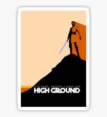 High Ground Prequel Memes - Colour Sticker
