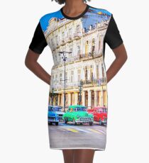 Wacky Races Havana Cuba Graphic T-Shirt Dress
