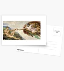 Creation of Adam - Painted by Michelangelo Postcards