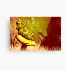Hookah-smoking caterpillar from "Alice in Wonderland" Canvas Print