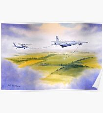 KC-130 Tanker And Pave Hawk HH60 Poster