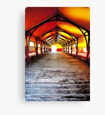 Queenscliff Pier Shelter Canvas Print