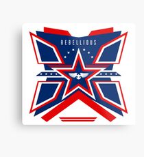 Rebellious. Wings of Freedom. Metal Print