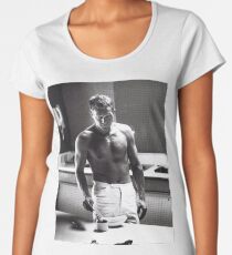 Steve McQueen Making Coffee Women's Premium T-Shirt