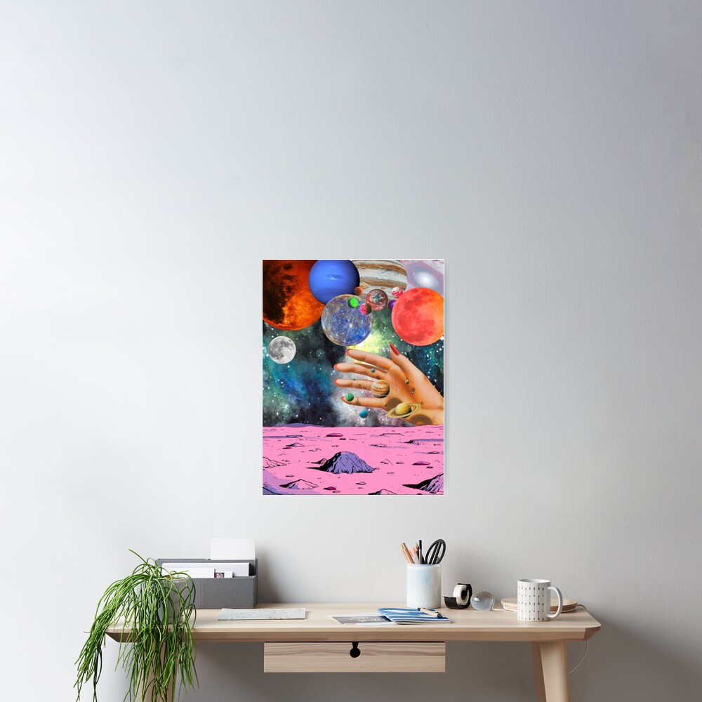 Psychedelic space. Poster