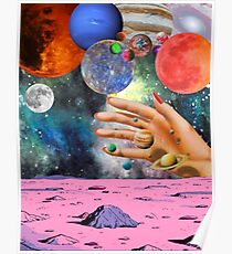 Psychedelic space. Poster