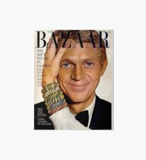 Steve McQueen Bazaar Cover Art Board