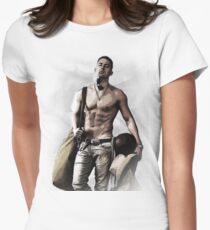 Hot Topless Channing Tatum Women's Fitted T-Shirt