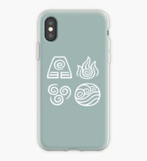 Bending All Four Elements - Blue iPhone Case