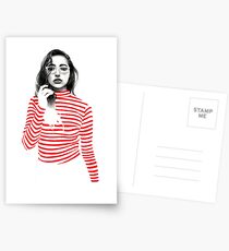 Striped Postcards