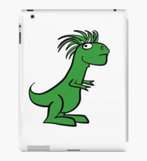 Funny Mohawk T Rex T Shirt iPad Case/Skin