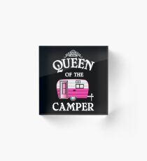 Queen Of The Camper-Funny Camping Acrylic Block