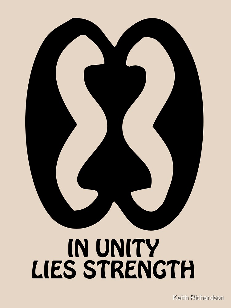 "TShirt Adinkra Symbol Strength Through Unity" Tshirt by keithcr