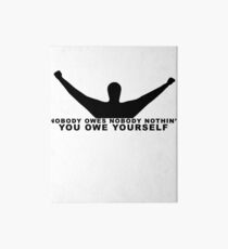Rocky Balboa - You Owe Yourself Art Board