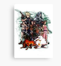 Final Fantasy VII - Collage Canvas Print