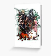 Final Fantasy VII - Collage Greeting Card