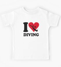 I love diving Kids Tee