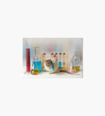 Working at the Laboratory Art Board Print