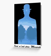 Ceci n'est pas Magritte Greeting Card