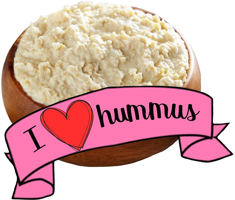 "I Love Hummus" Stickers by jyeotoole Redbubble