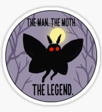 The Man, The Moth, The Legend Sticker