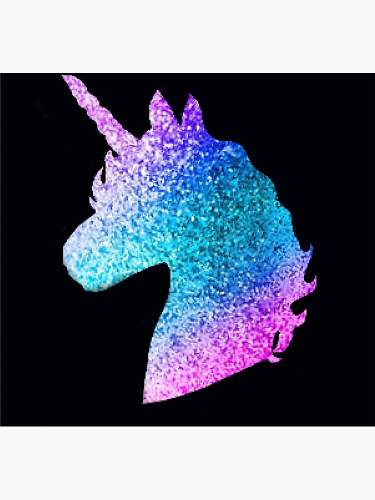 glitter unicorn canvas print by missykayy redbubble
