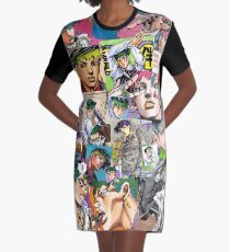 Vestido camiseta JJBA - Rohan Kishibe - Collage