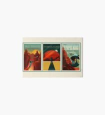 SpaceX Mars Colonization and Tourism Association Triptych Art Board
