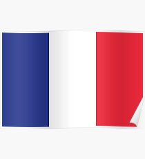 French Flag Poster