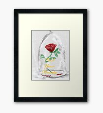Beast's Rose Framed Print